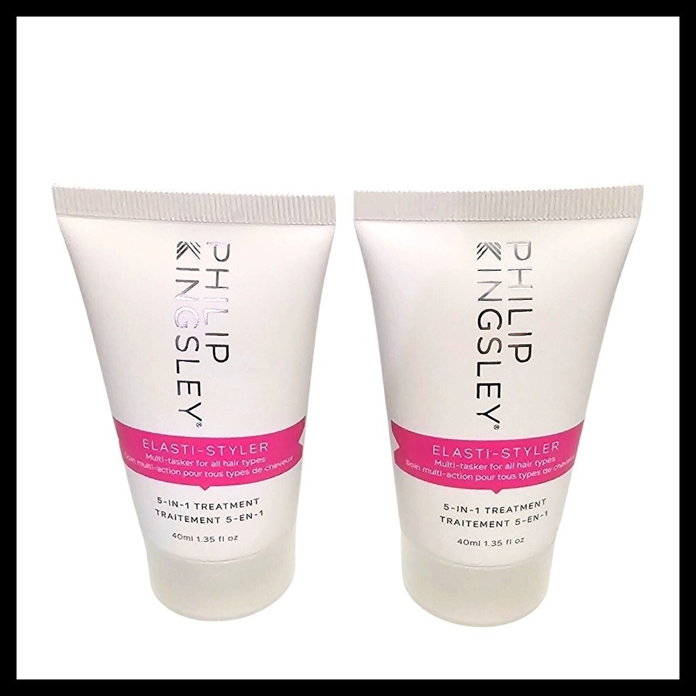 2 x Philip Kingsley Elasti-Styler 5-IN-1 Treatment 1.35fl oz/40ml Travel Size Ne